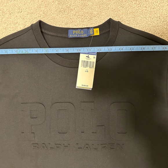 Polo Ralph Lauren Embossed Spell Out Crewneck Sweatshirt Sweater NWT Men’s Large - Picture 6 of 8